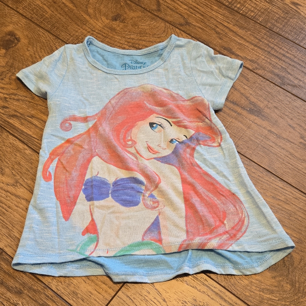 Disney Ariel Kids T-Shirt - Light Blue and Coral